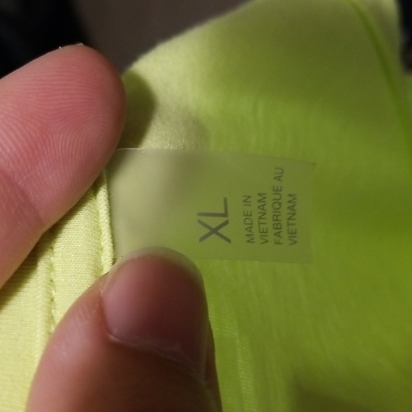 Zella Workout lime green/flourescent Racerback oversized Top Size Xlarge EUC 🎯 - Picture 9 of 11